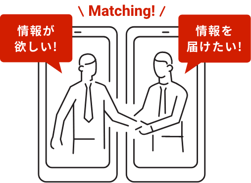 Matching! 情報が欲しい! 情報を届けたい!